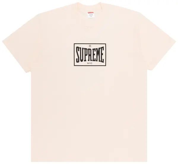 Supreme Warm Up Tee Pale Pink