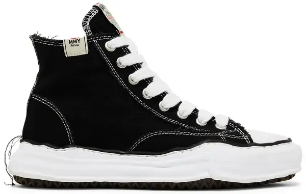 Maison Mahira Yasuhiro Peterson OG Sole Canvas High Black