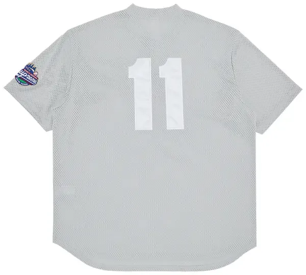 Supreme S Logo Baseball Jersey Grey