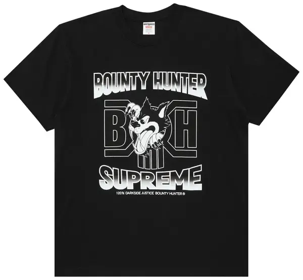 Supreme x Bounty Hunter Wolf Tee Black