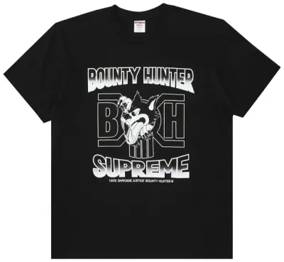 Supreme x Bounty Hunter Wolf Tee Black