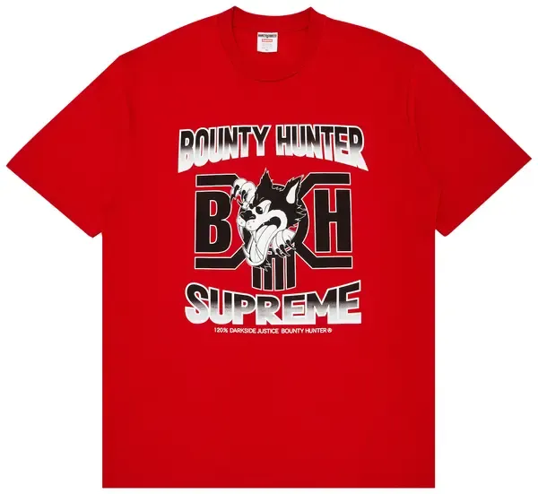 Supreme x Bounty Hunter Wolf Tee Red