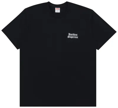 Supreme x Hardies Dog Tee Black