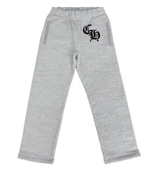 Chrome Hearts CH Logo Grey Sweatpants, Size: M
