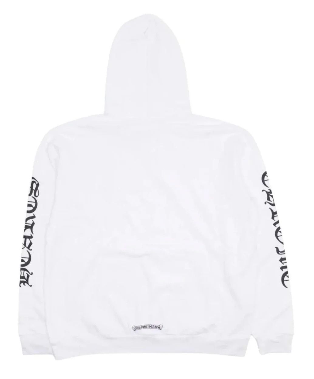 Chrome Hearts Hoodie Vertical Logo Letter Sleeve White