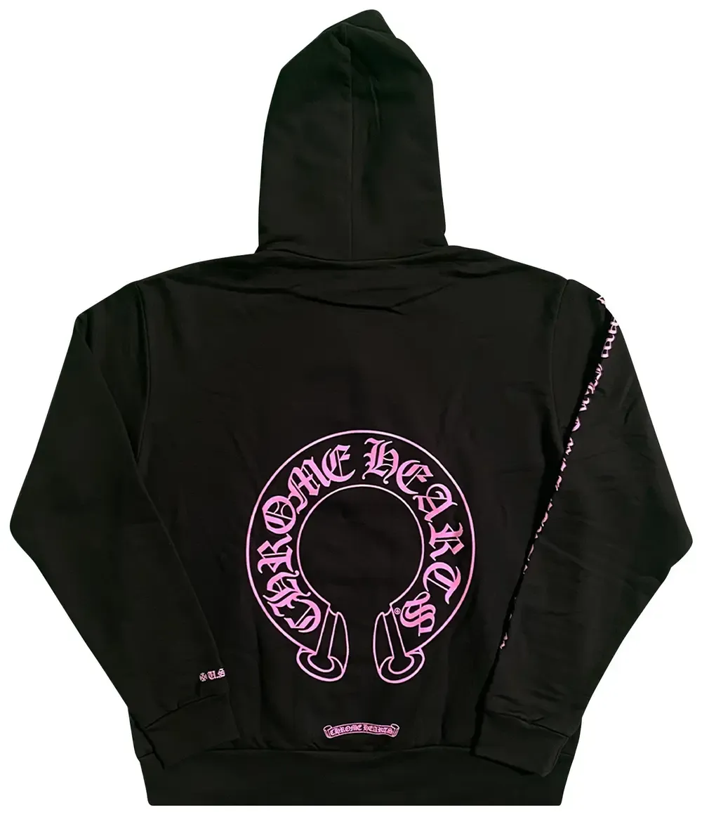 Chrome Hearts Horse Shoe Hoodie (Web Exclusive) Black/Pink