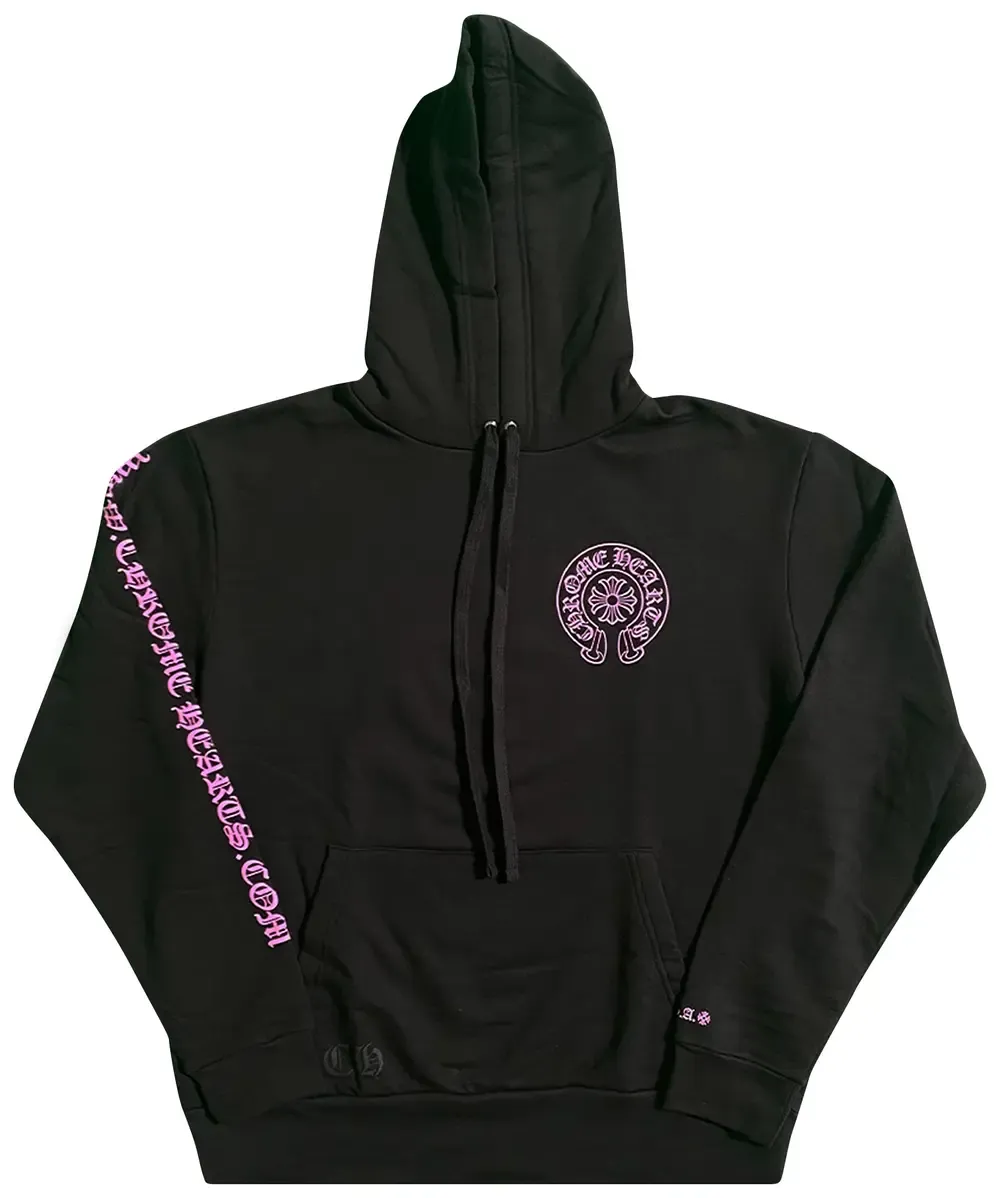 Chrome Hearts Horse Shoe Hoodie (Web Exclusive) Black/Pink