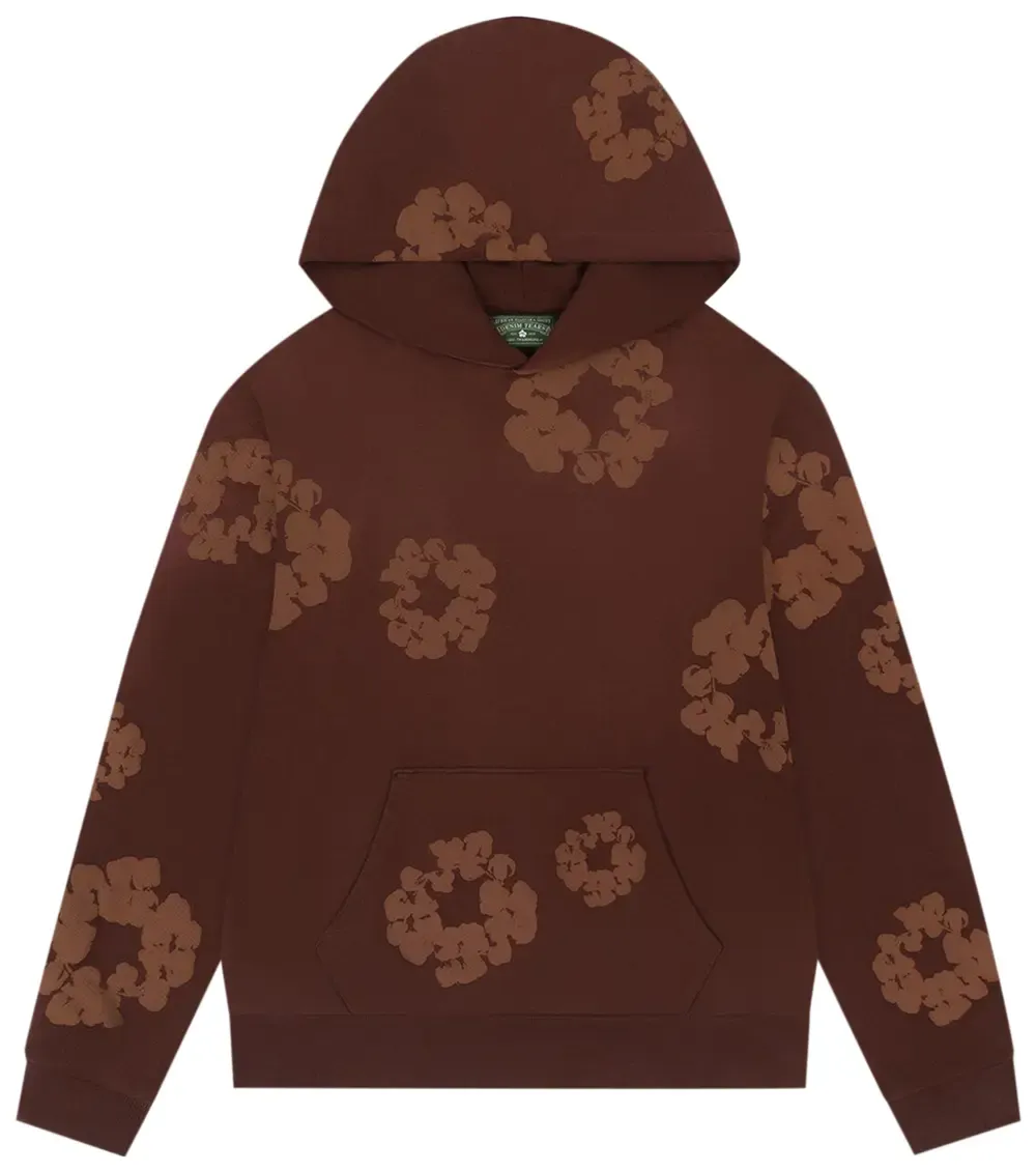 Denim Tears Mono Cotton Wreath Hoodie Brown