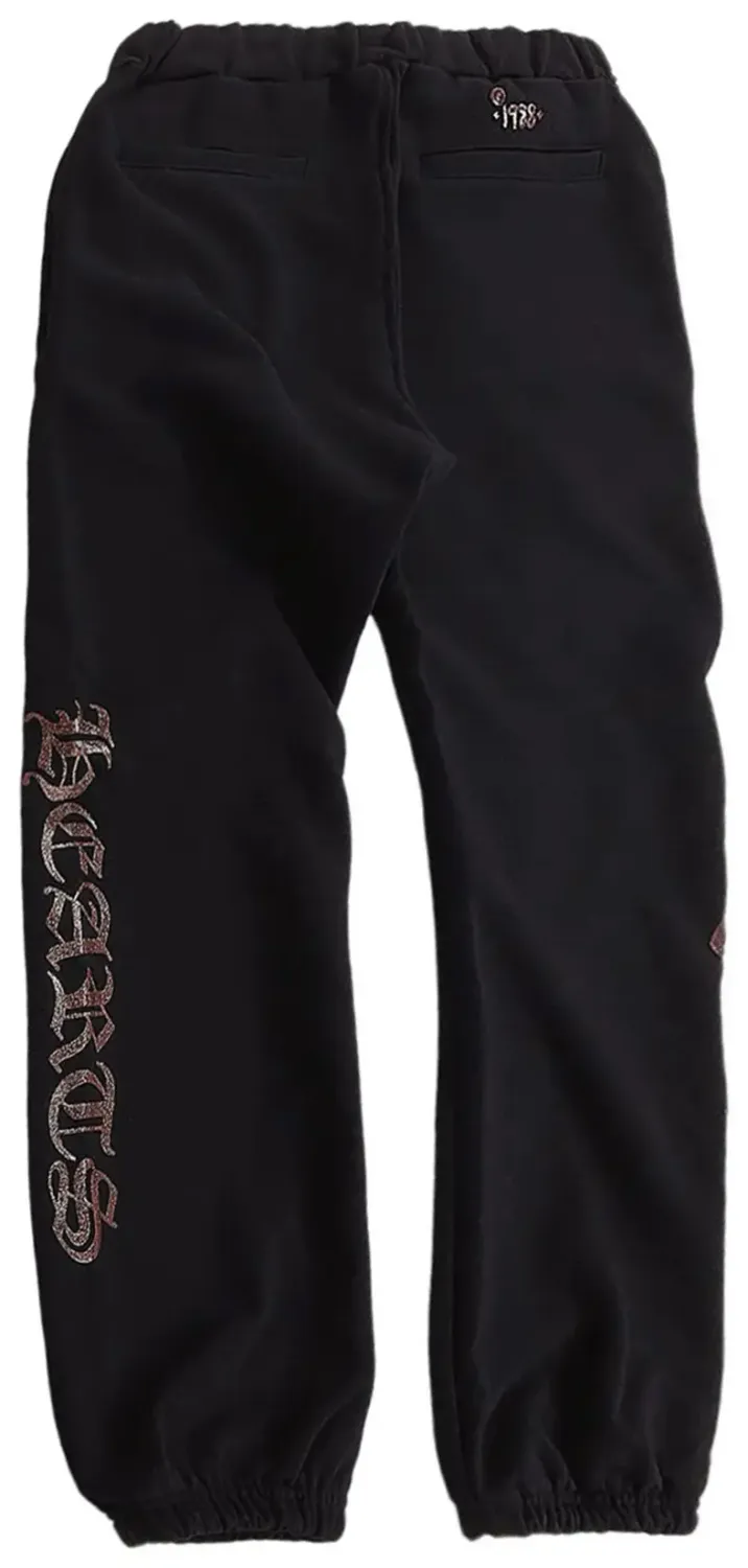 (USED)Chrome Hearts Brown Glitter 1988 Sweatpants Black