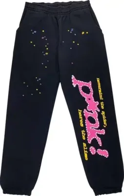 Sp5der Sweatpants P*nk Black