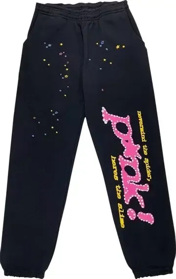 Sp5der Sweatpants P*nk Black
