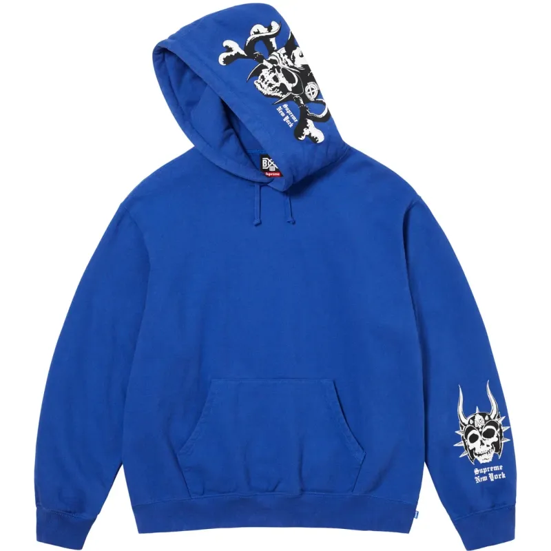Supreme x Bounty Hunter Hoodie Blue