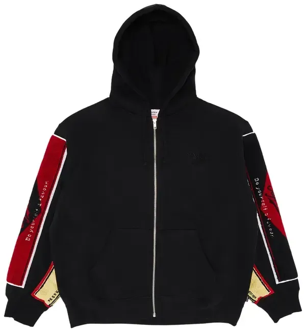 Supreme x Martine Rose Towel Zip Up Black