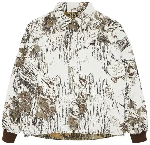 Supreme x RealTree Reversible Quilted Work Jacket Snow Camo