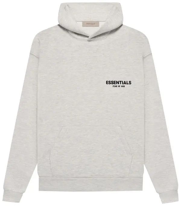 Essentials Hoodie F&amp;B Logo 'Light Oat', Size: XXS