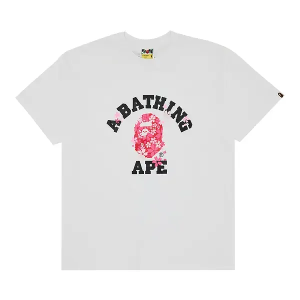 Bape Tee College Sakura (Cherry Blossom) 
