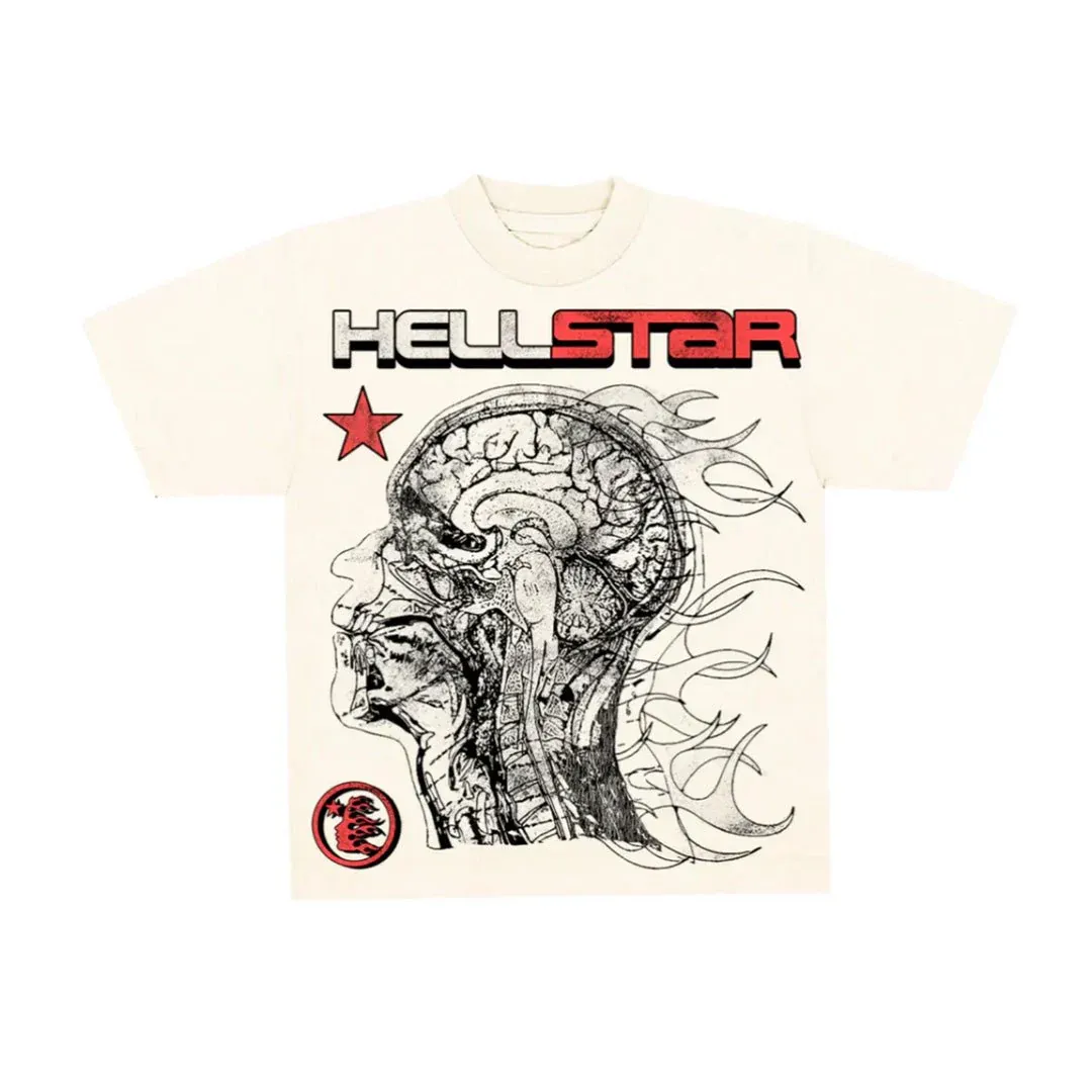 Hellstar Tee 'Human Develop Brain' White