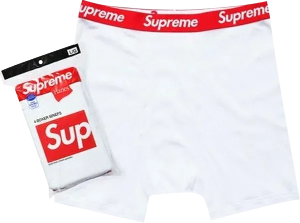 Supreme Boxer Briefs 'Hanes' (4 Pack) 