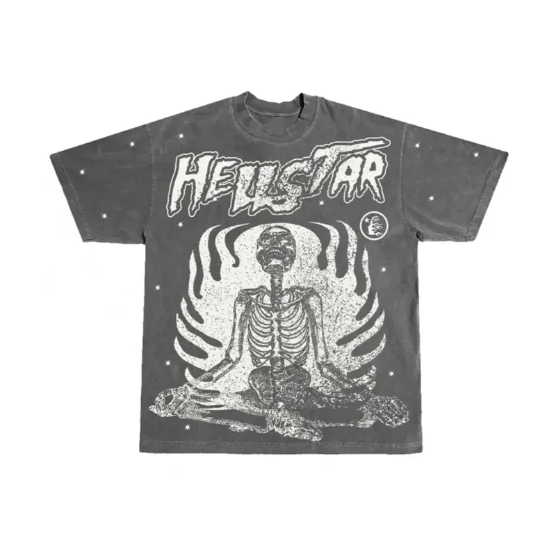 Hellstar Tee 'Reach your inner Peace!' Grey 