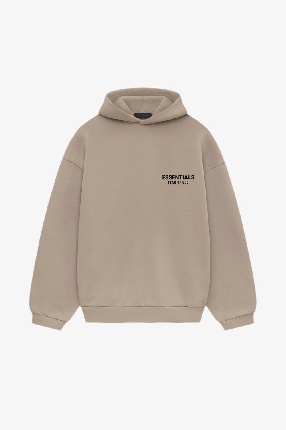 Essentials Hoodie Desert Sand (Front and Back logo)