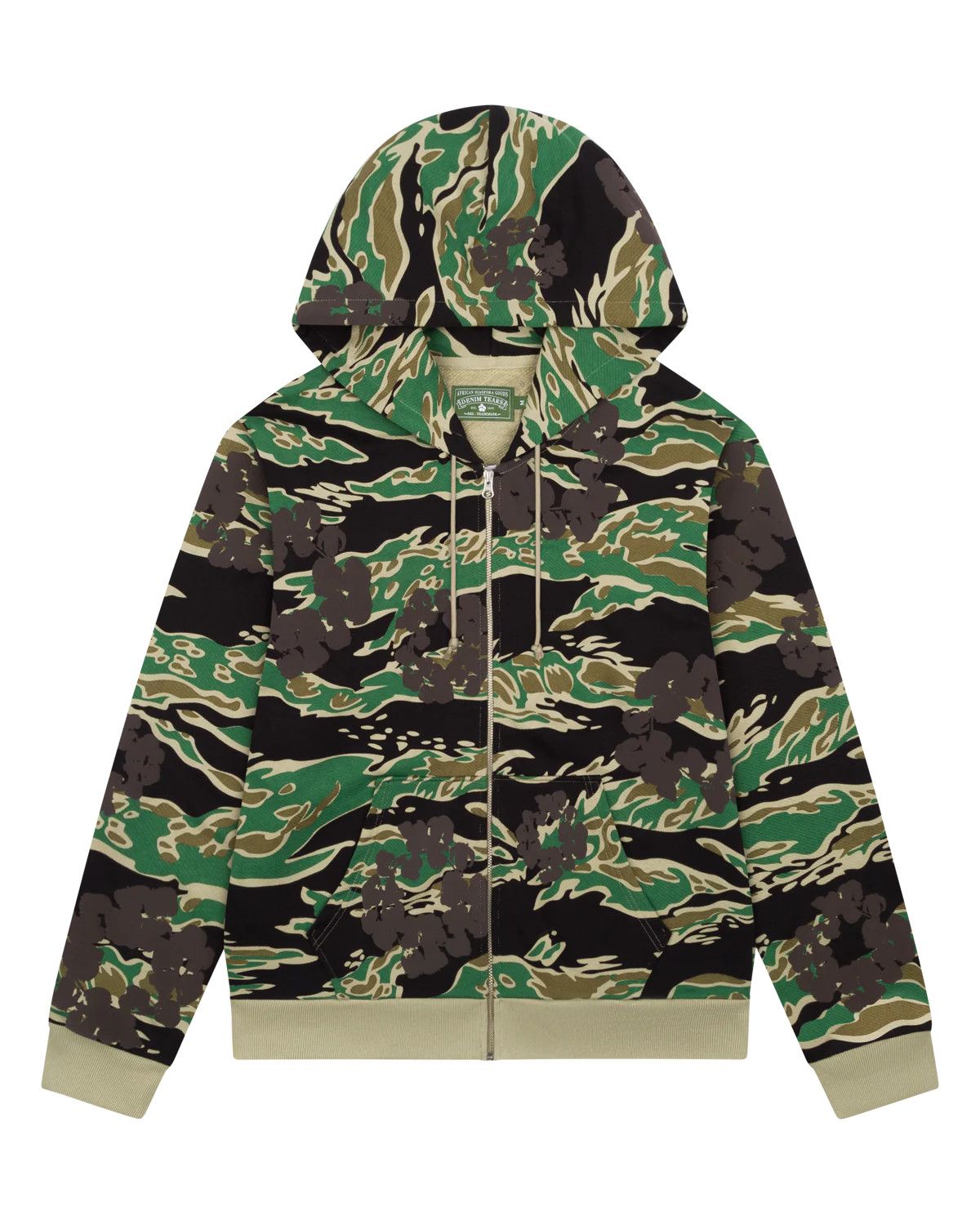 Denim Tears Zip Up Cotton Wreath 'Green Camo'