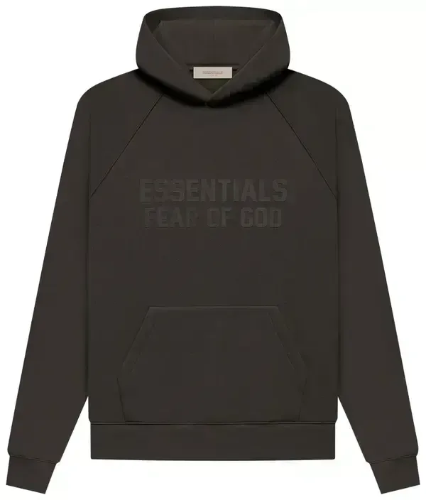 Essentials Hoodie Front Logo 'Off Black'