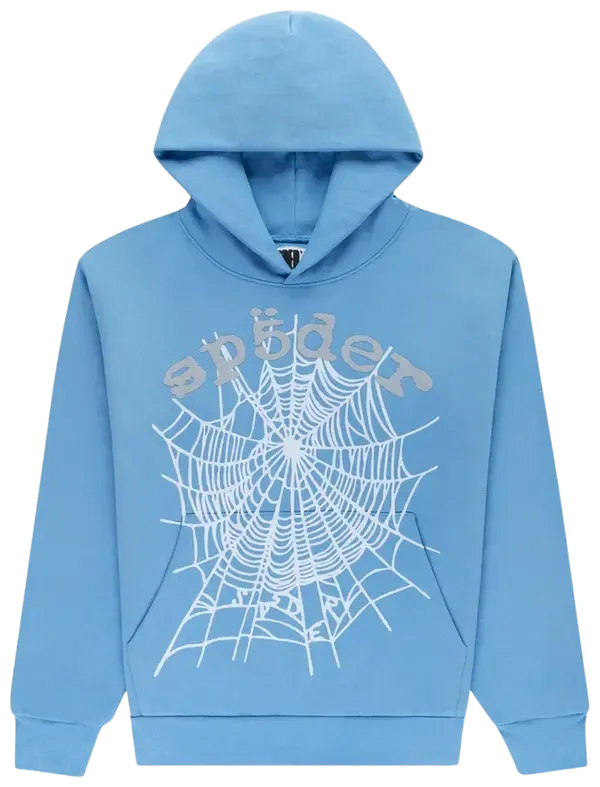 Sp5der Hoodie 'Dusty Blue'