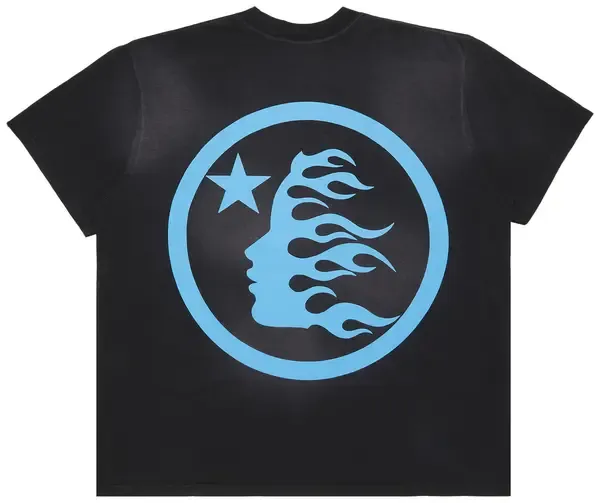 Hellstar Tee Blue Gel Print Black