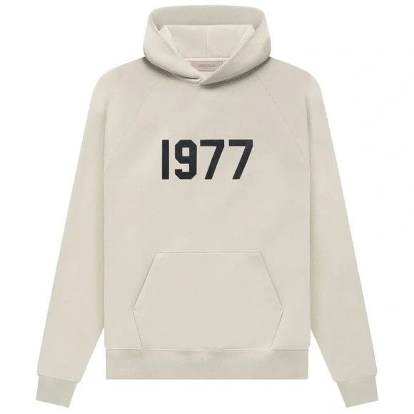 Essentials Hoodie Front Logo '1977 Wheat'
