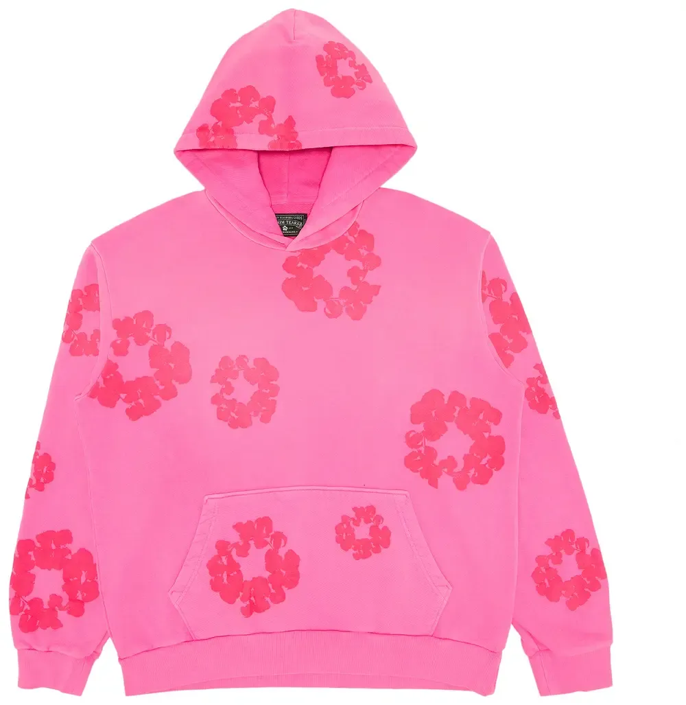 Denim Tears Hoodie Cotton Wreath 'Tonal Pink'