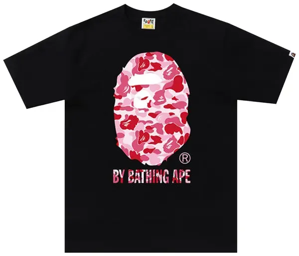 Bape Tee BH 'Pink Camo' | Tonal Letter