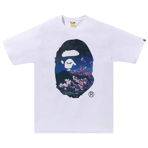 Bape Tee BH Midnight Sakura Blue-