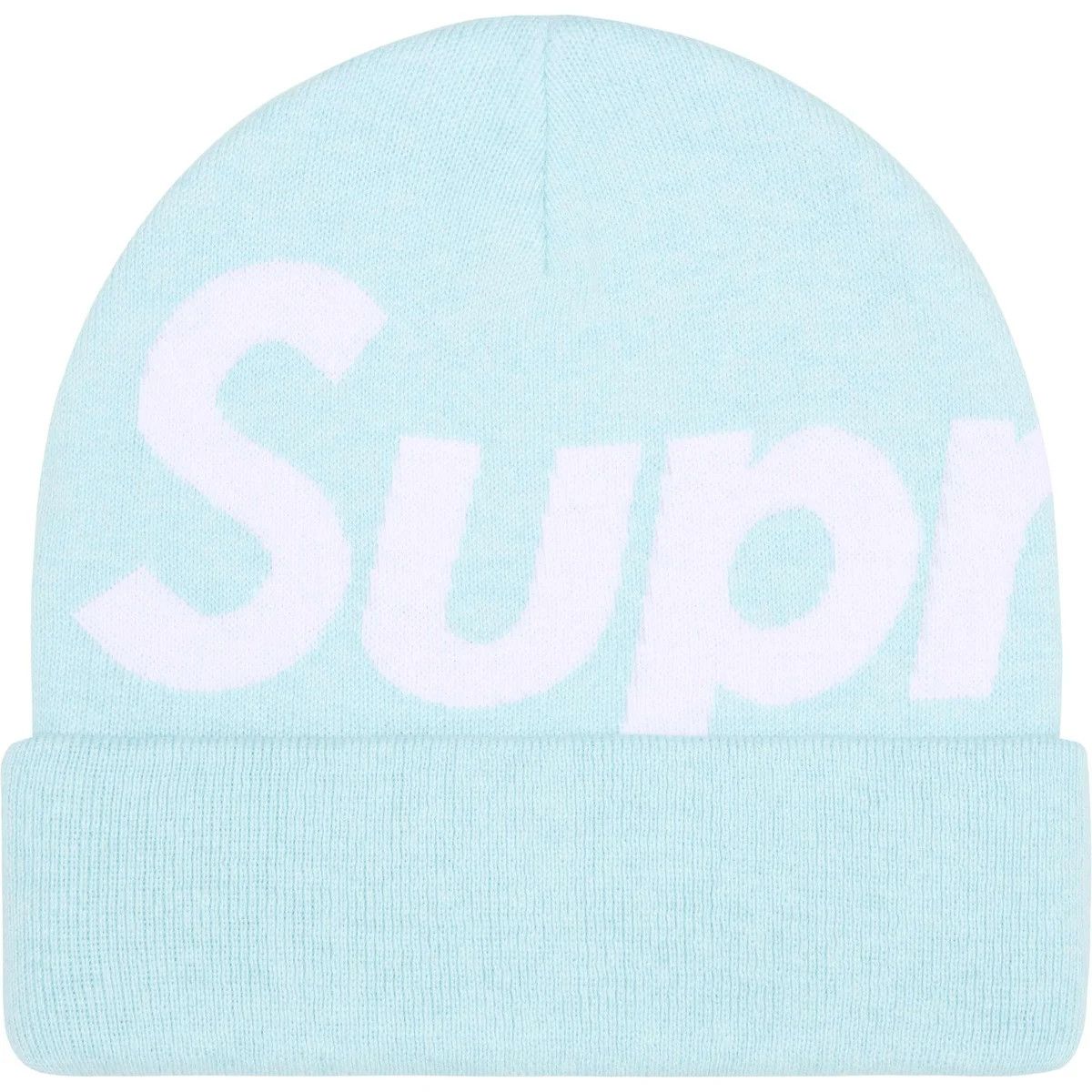 Supreme Big Logo Beanie (FW25), Color: Light Blue