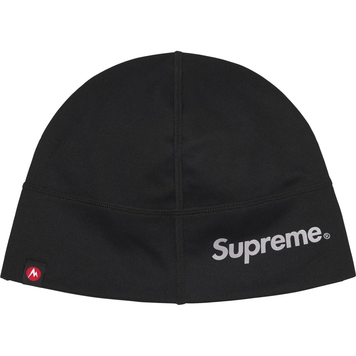 Supreme Marmot Base Layer Beanie (FW25), Color: Black