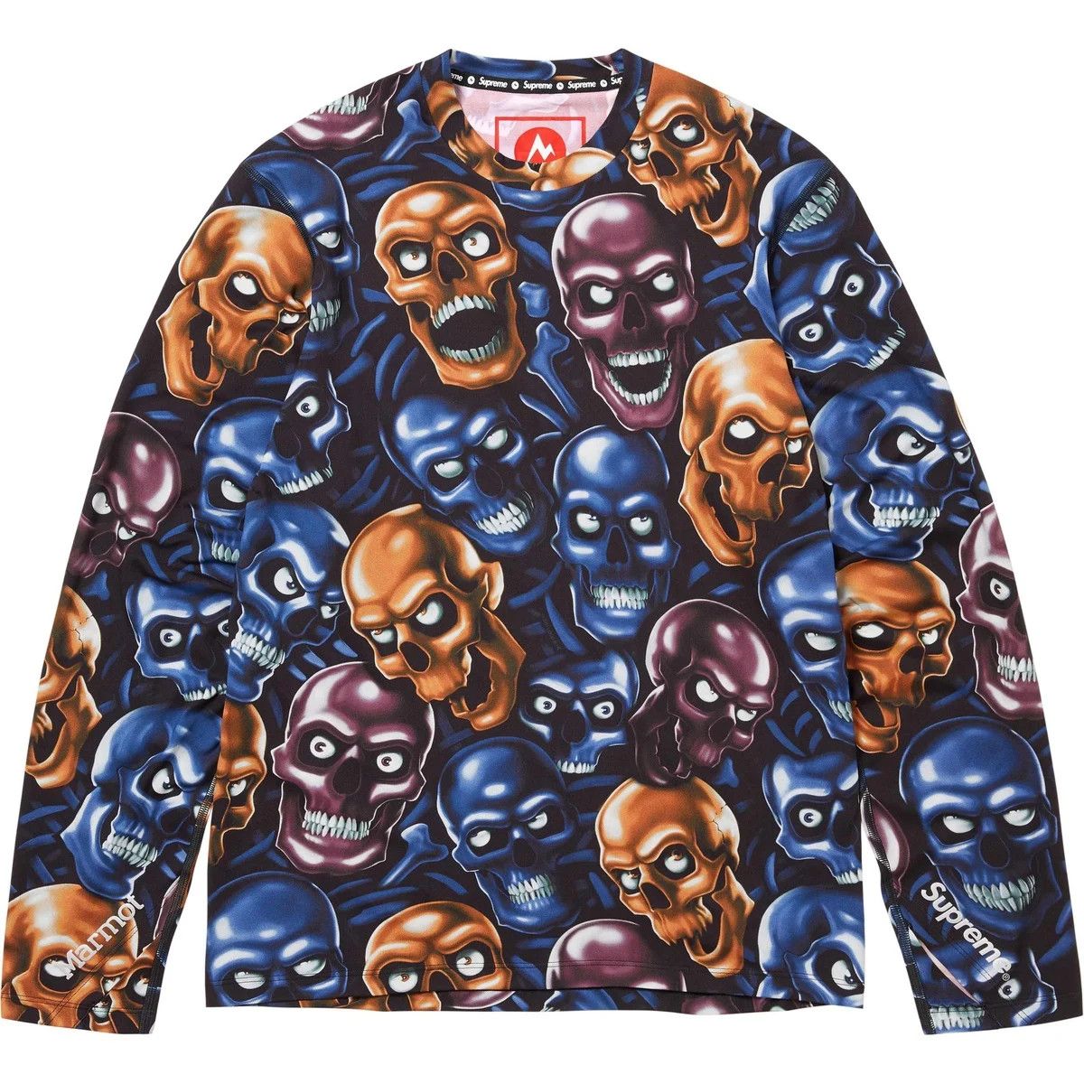 Supreme Marmot Base Layer L/S Top Skull Pile (FW25)
