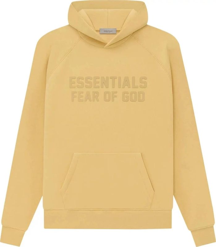 Essentials Hoodie Front Logo 'Sand'