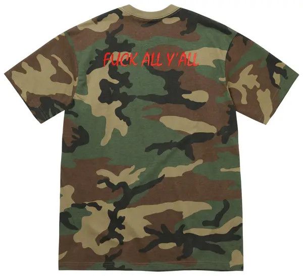 Supreme Split Tee Woodland Camo