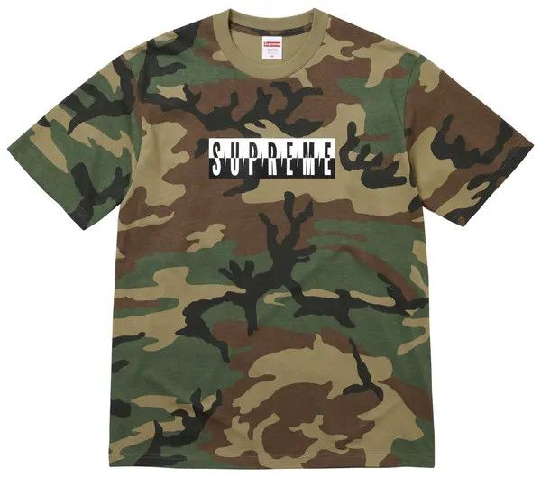 Supreme Split Tee Woodland Camo, Size: M