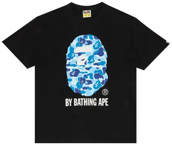 Bape Tee BH Light Blue Camo | Letter