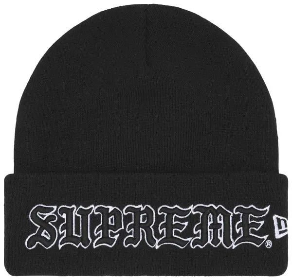 Supreme Beanie Old English, Color: Black