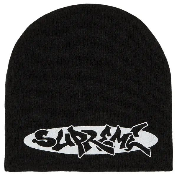 Supreme Beanie New World Order, Size: Black