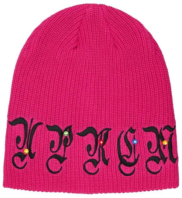 Supreme Beanie 'FW25 Aoi Gems', Color: Hot Pink