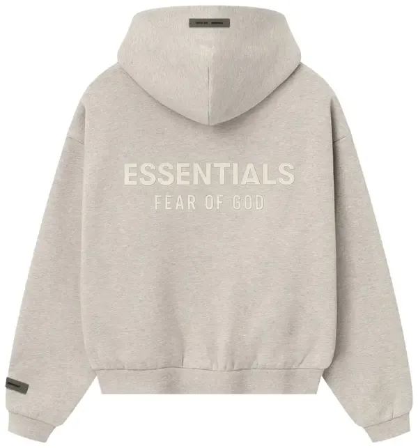 Essentials Zip Up Back Logo 'Heather Stone'