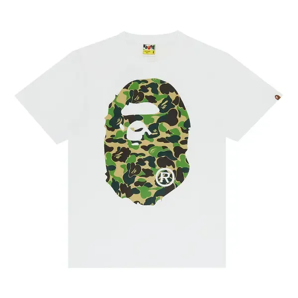 Bape Tee BH Green Sand Camo F/B