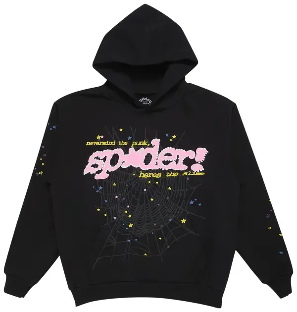 Sp5der Hoodie 'Sp*der! Logo 'Black'