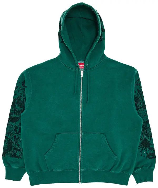 Supreme Zip Up 'SS24 Aoi', Color: Teal, Size: XL