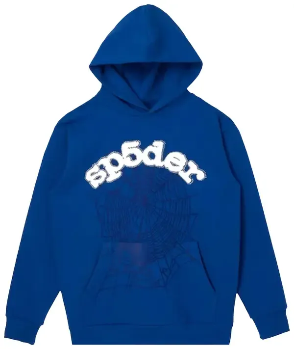 Sp5der Hoodie 'Tonal Blue OG Web'