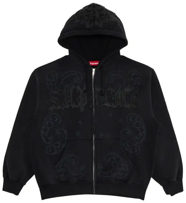 Supreme Zip Up 'SS25 Leather Applique'