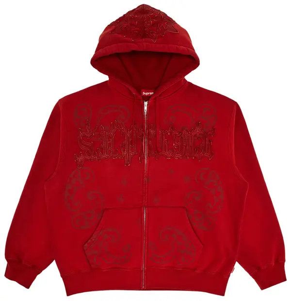 Supreme Zip Up 'SS25 Leather Applique'