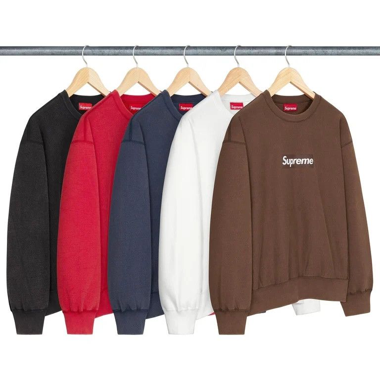 Supreme Crewneck 'SS25 Washed Box Logo'